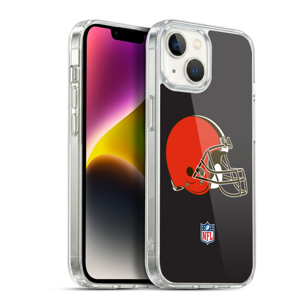 NFL Cleveland Browns Logo Plain Soft Gel Case for Apple iPhone 14