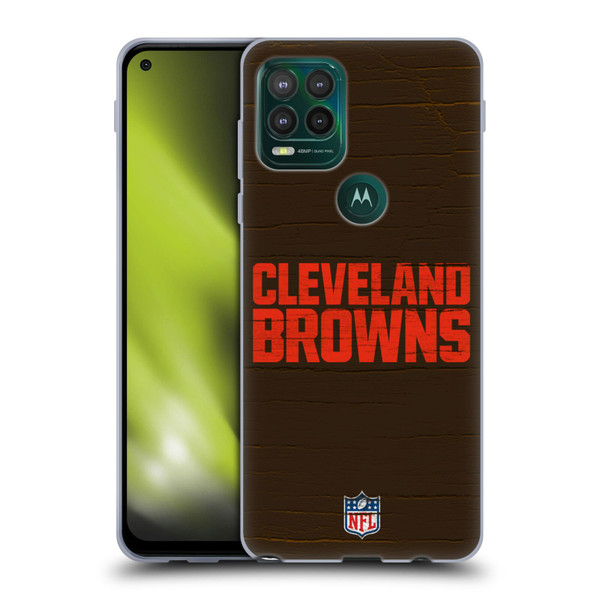 NFL Cleveland Browns Logo Distressed Look Soft Gel Case for Motorola Moto G Stylus 5G 2021