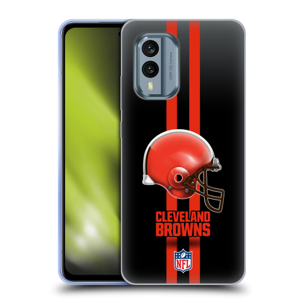 NFL Cleveland Browns Logo Helmet Soft Gel Case for Nokia X30