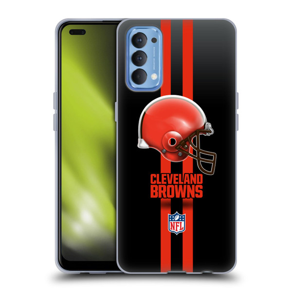 NFL Cleveland Browns Logo Helmet Soft Gel Case for OPPO Reno 4 5G