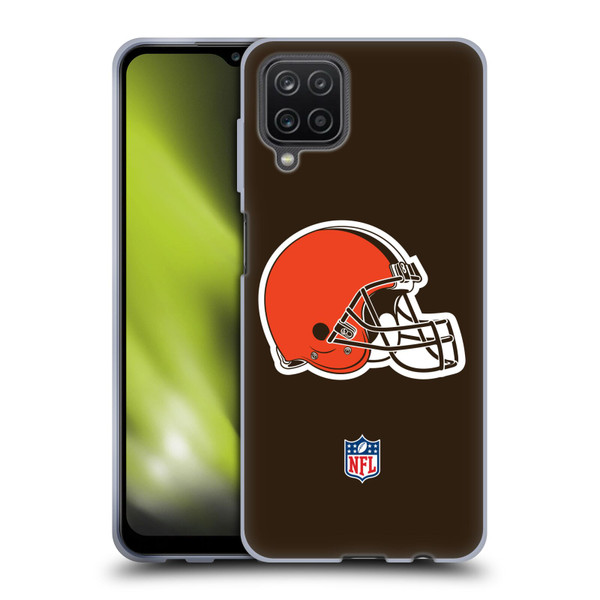 NFL Cleveland Browns Logo Plain Soft Gel Case for Samsung Galaxy A12 (2020)