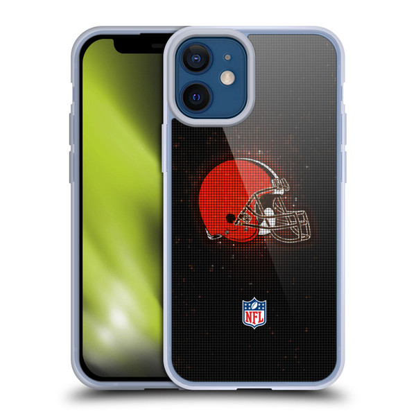 NFL Cleveland Browns Artwork LED Soft Gel Case for Apple iPhone 12 Mini