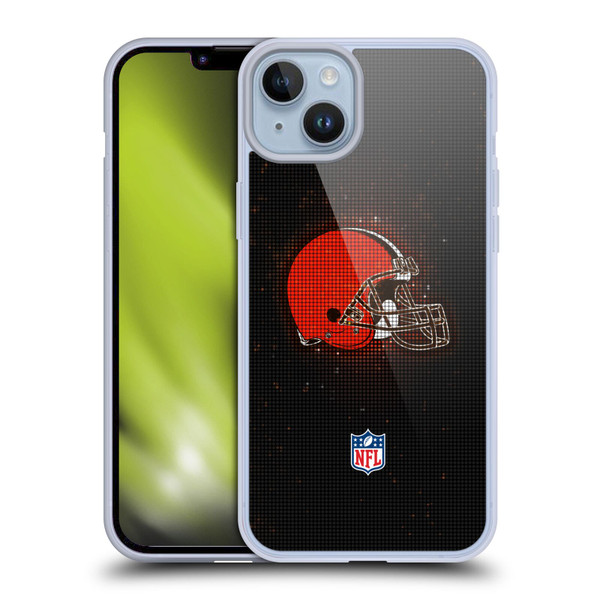 NFL Cleveland Browns Artwork LED Soft Gel Case for Apple iPhone 14 Plus