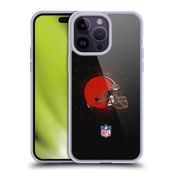 NFL Cleveland Browns Artwork LED Soft Gel Case for Apple iPhone 14 Pro Max