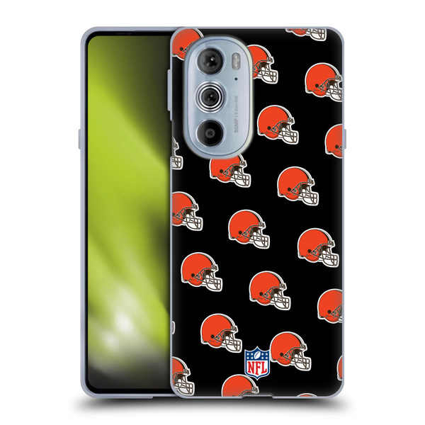 NFL Cleveland Browns Artwork Patterns Soft Gel Case for Motorola Edge X30