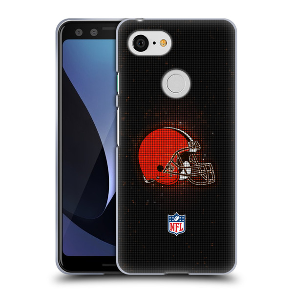 NFL Cleveland Browns Artwork LED Soft Gel Case for Google Pixel 3