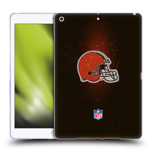 NFL Cleveland Browns Artwork LED Soft Gel Case for Apple iPad 10.2 2019/2020/2021