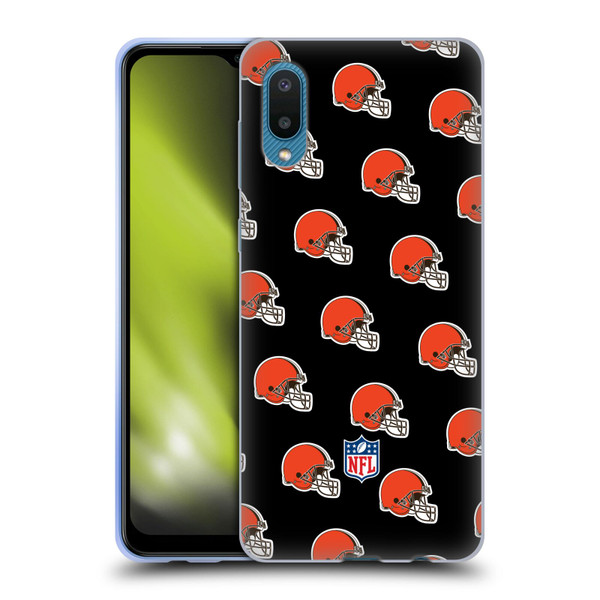 NFL Cleveland Browns Artwork Patterns Soft Gel Case for Samsung Galaxy A02/M02 (2021)