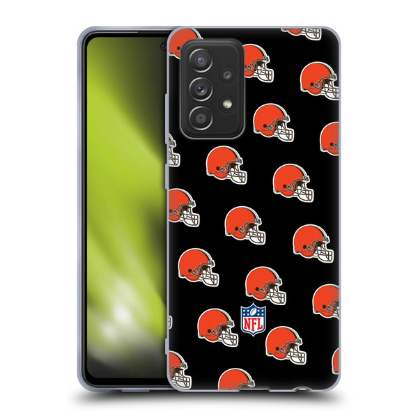 NFL Cleveland Browns Artwork Patterns Soft Gel Case for Samsung Galaxy A52 / A52s / 5G (2021)