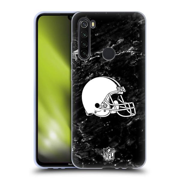 NFL Cleveland Browns Artwork Marble Soft Gel Case for Xiaomi Redmi Note 8T