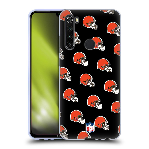 NFL Cleveland Browns Artwork Patterns Soft Gel Case for Xiaomi Redmi Note 8T