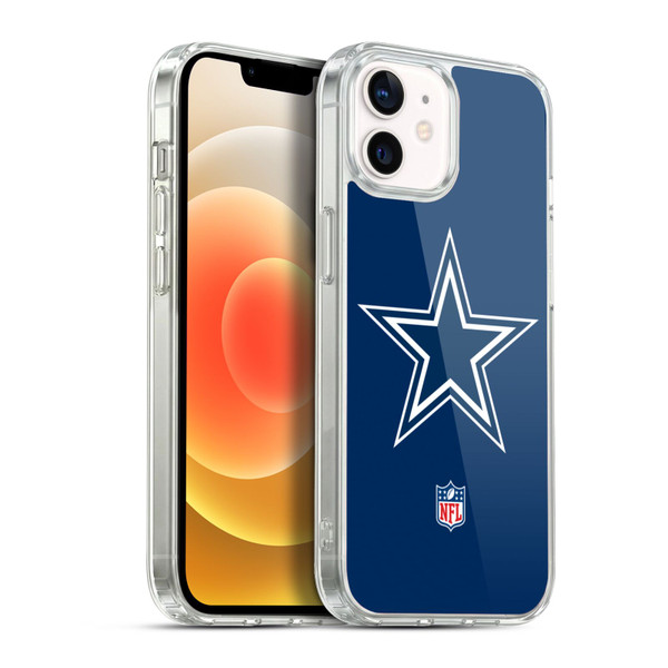 NFL Dallas Cowboys Logo Plain Soft Gel Case for Apple iPhone 12 / iPhone 12 Pro & MagSafe