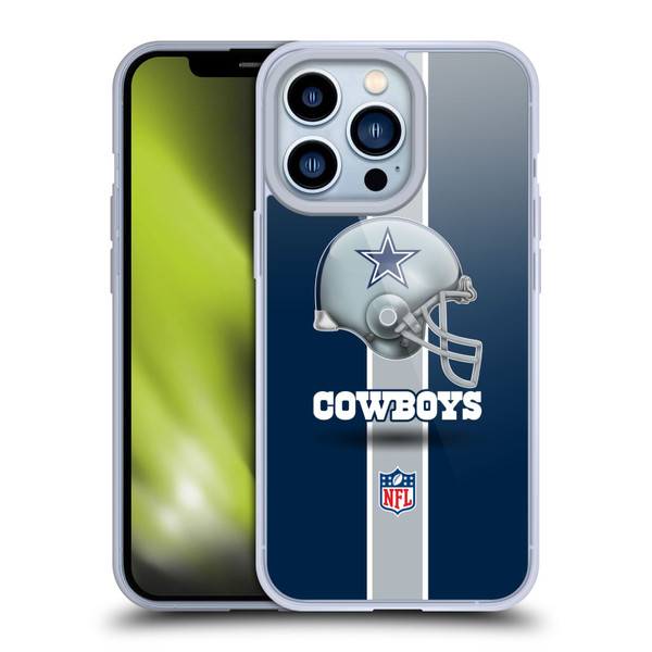NFL Dallas Cowboys Logo Helmet Soft Gel Case for Apple iPhone 13 Pro