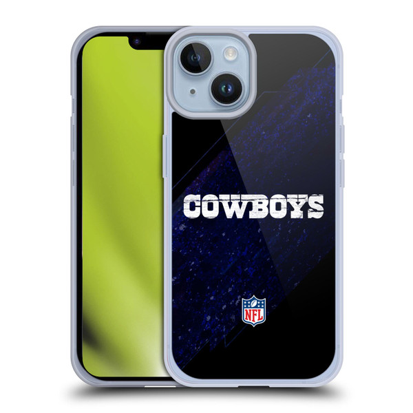 NFL Dallas Cowboys Logo Blur Soft Gel Case for Apple iPhone 14