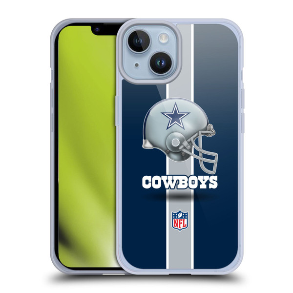 NFL Dallas Cowboys Logo Helmet Soft Gel Case for Apple iPhone 14