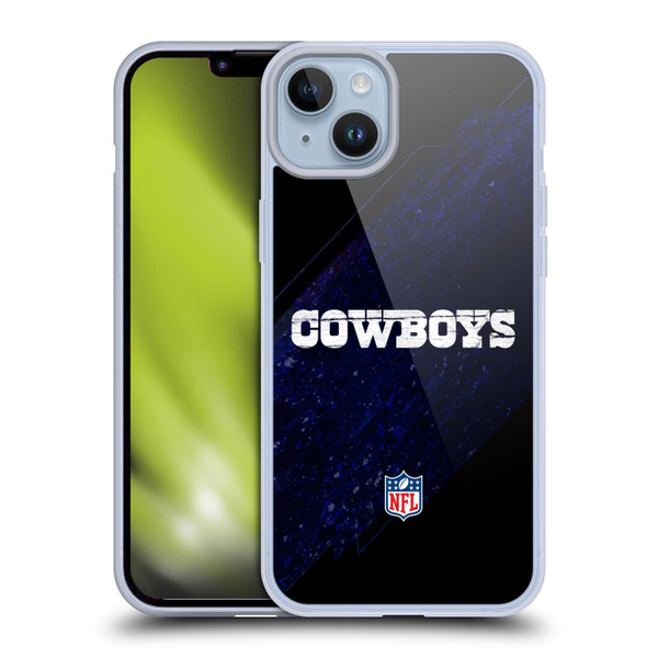 NFL Dallas Cowboys Logo Blur Soft Gel Case for Apple iPhone 14 Plus