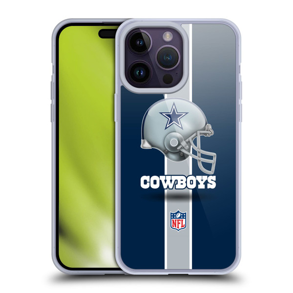 NFL Dallas Cowboys Logo Helmet Soft Gel Case for Apple iPhone 14 Pro Max