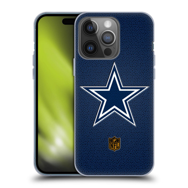 NFL Dallas Cowboys Logo Football Soft Gel Case for Apple iPhone 14 Pro