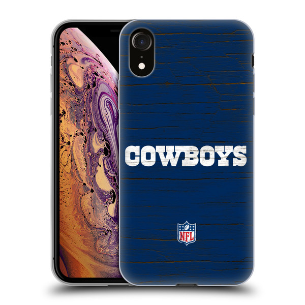 NFL Dallas Cowboys Logo Distressed Look Soft Gel Case for Apple iPhone XR