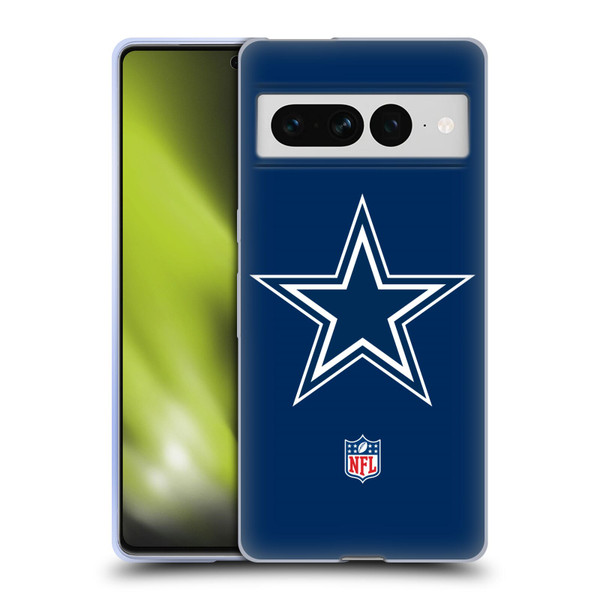 NFL Dallas Cowboys Logo Plain Soft Gel Case for Google Pixel 7 Pro