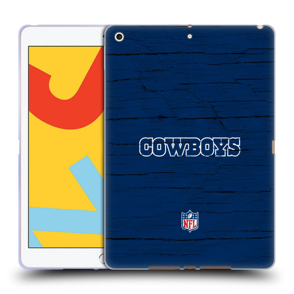 NFL Dallas Cowboys Logo Distressed Look Soft Gel Case for Apple iPad 10.2 2019/2020/2021