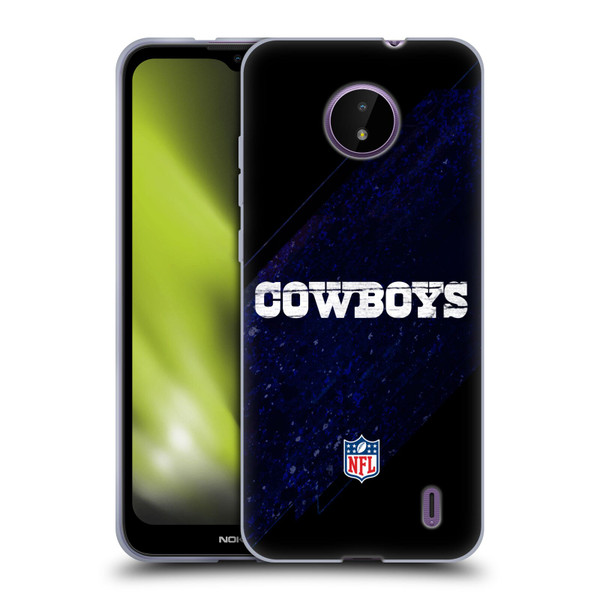 NFL Dallas Cowboys Logo Blur Soft Gel Case for Nokia C10 / C20