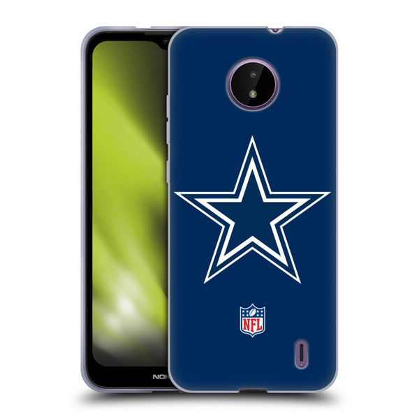NFL Dallas Cowboys Logo Plain Soft Gel Case for Nokia C10 / C20