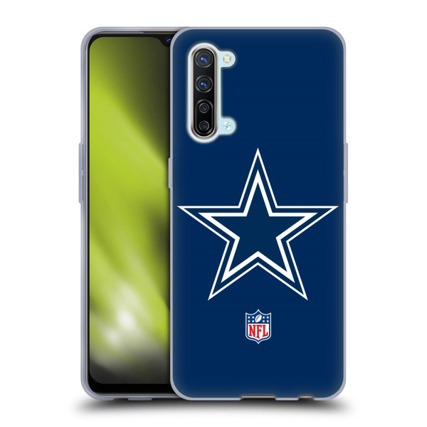NFL Dallas Cowboys Logo Plain Soft Gel Case for OPPO Find X2 Lite 5G