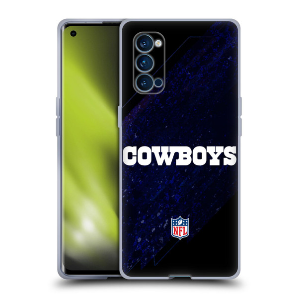 NFL Dallas Cowboys Logo Blur Soft Gel Case for OPPO Reno 4 Pro 5G
