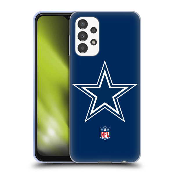 NFL Dallas Cowboys Logo Plain Soft Gel Case for Samsung Galaxy A13 (2022)