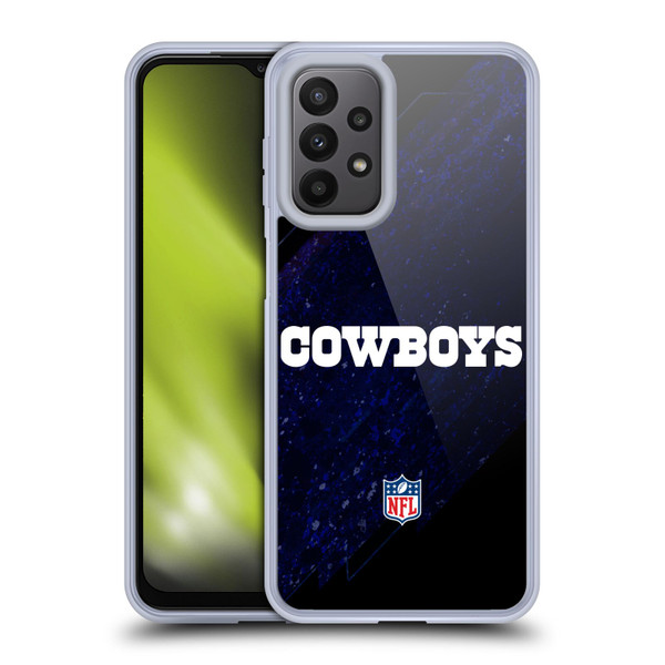 NFL Dallas Cowboys Logo Blur Soft Gel Case for Samsung Galaxy A23 / 5G (2022)