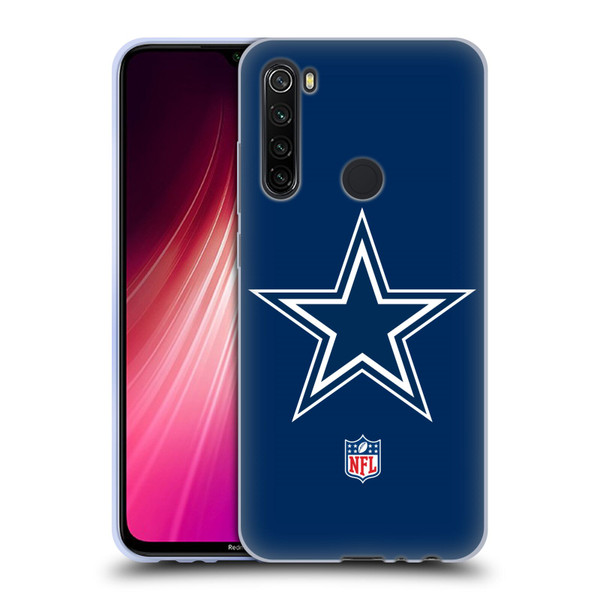 NFL Dallas Cowboys Logo Plain Soft Gel Case for Xiaomi Redmi Note 8T