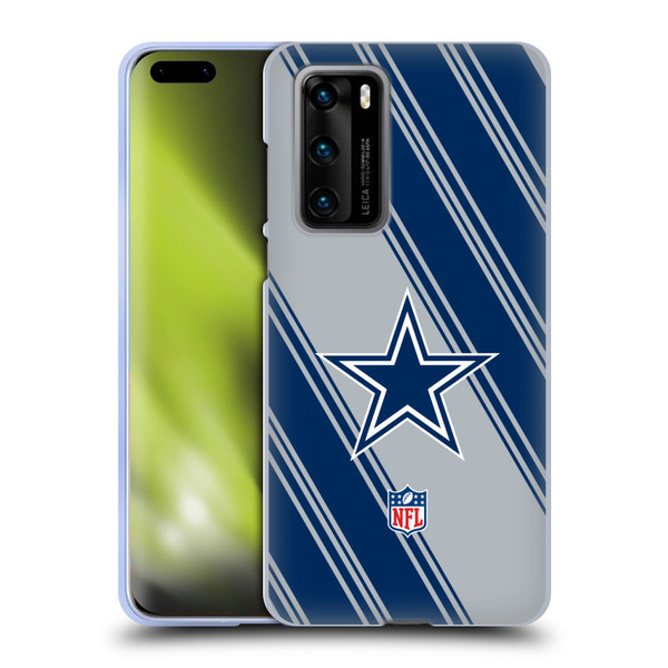 NFL Dallas Cowboys Artwork Stripes Soft Gel Case for Huawei P40 5G