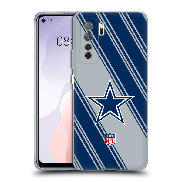 NFL Dallas Cowboys Artwork Stripes Soft Gel Case for Huawei Nova 7 SE/P40 Lite 5G
