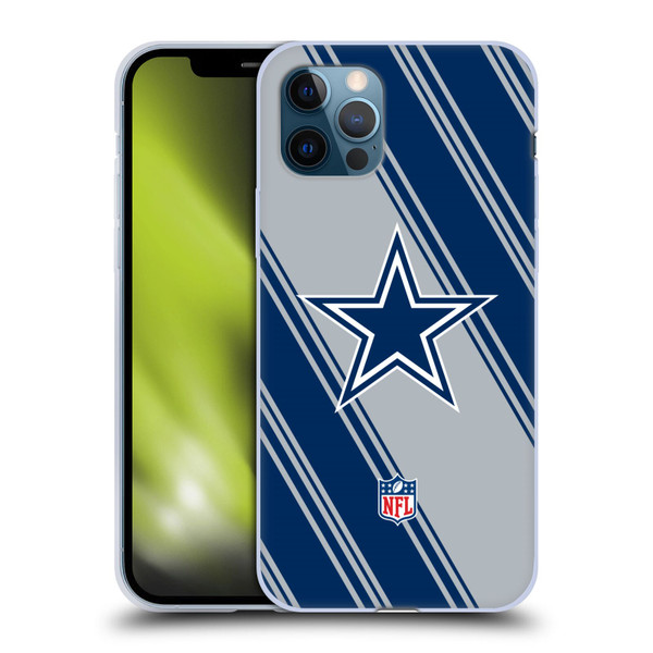 NFL Dallas Cowboys Artwork Stripes Soft Gel Case for Apple iPhone 12 / iPhone 12 Pro