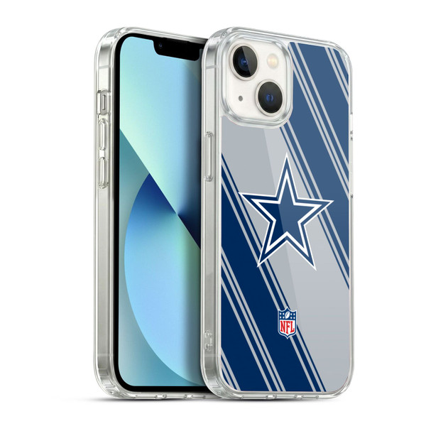 NFL Dallas Cowboys Artwork Stripes Soft Gel Case for Apple iPhone 13