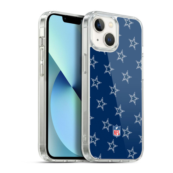 NFL Dallas Cowboys Artwork Patterns Soft Gel Case for Apple iPhone 13