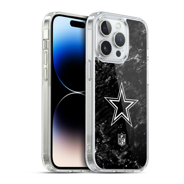 NFL Dallas Cowboys Artwork Marble Soft Gel Case for Apple iPhone 13 Pro & MagSafe