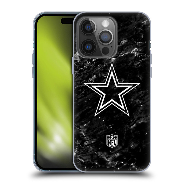 NFL Dallas Cowboys Artwork Marble Soft Gel Case for Apple iPhone 14 Pro