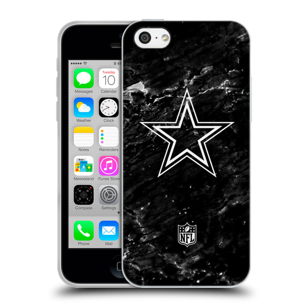 NFL Dallas Cowboys Artwork Marble Soft Gel Case for Apple iPhone 5c