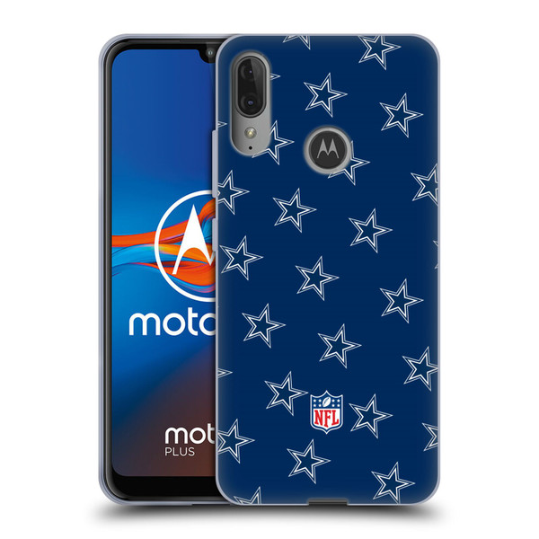NFL Dallas Cowboys Artwork Patterns Soft Gel Case for Motorola Moto E6 Plus