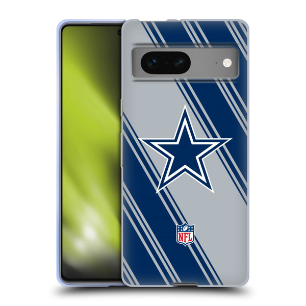 NFL Dallas Cowboys Artwork Stripes Soft Gel Case for Google Pixel 7