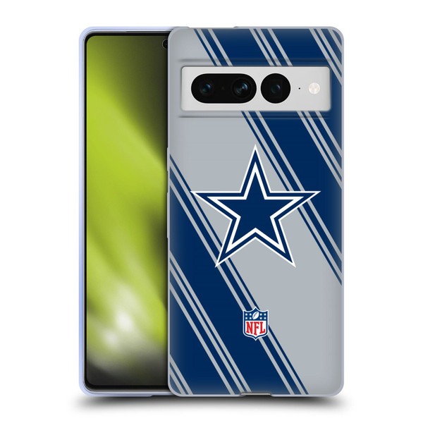 NFL Dallas Cowboys Artwork Stripes Soft Gel Case for Google Pixel 7 Pro