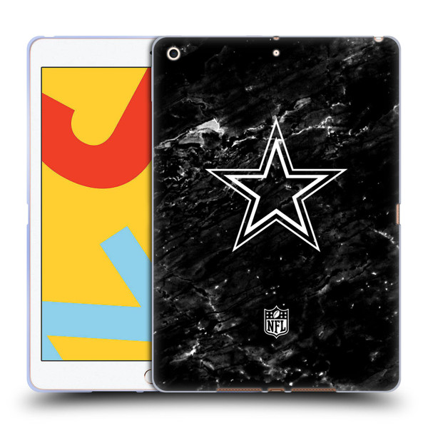 NFL Dallas Cowboys Artwork Marble Soft Gel Case for Apple iPad 10.2 2019/2020/2021