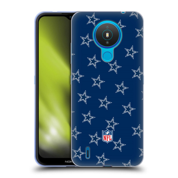 NFL Dallas Cowboys Artwork Patterns Soft Gel Case for Nokia 1.4