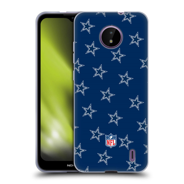 NFL Dallas Cowboys Artwork Patterns Soft Gel Case for Nokia C10 / C20