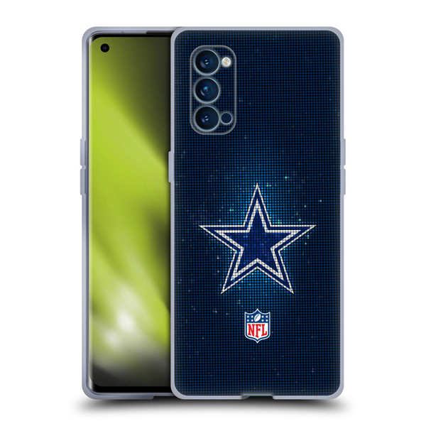 NFL Dallas Cowboys Artwork LED Soft Gel Case for OPPO Reno 4 Pro 5G