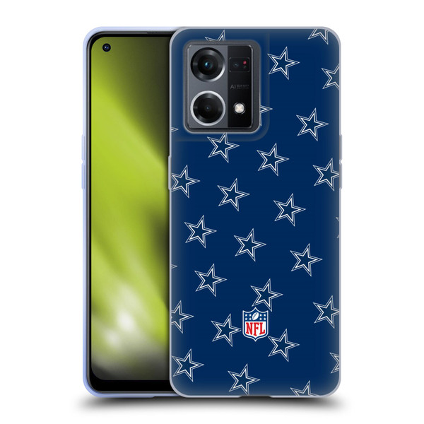 NFL Dallas Cowboys Artwork Patterns Soft Gel Case for OPPO Reno8 4G