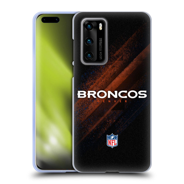 NFL Denver Broncos Logo Blur Soft Gel Case for Huawei P40 5G