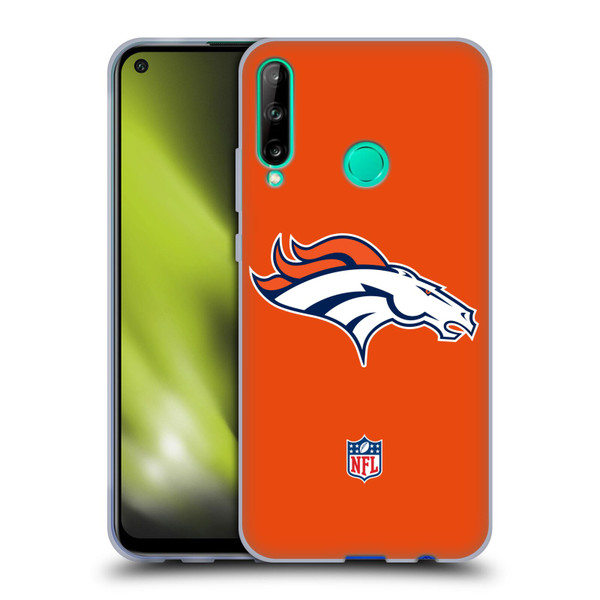 NFL Denver Broncos Logo Plain Soft Gel Case for Huawei P40 lite E
